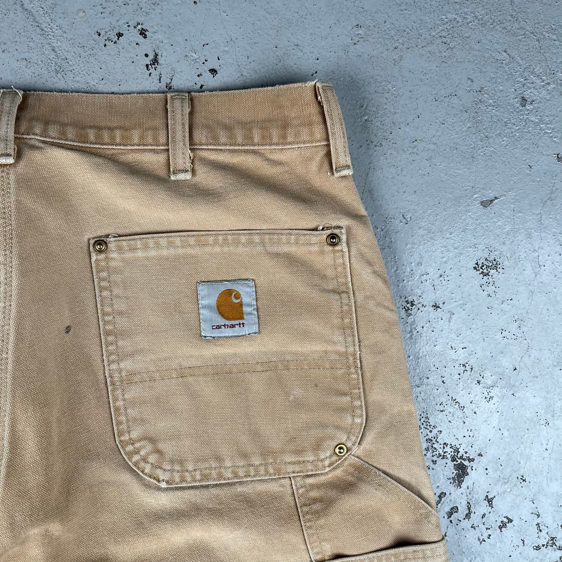 올드 칼하트 더블니 워크팬츠 브라운 62W 상품이미지5