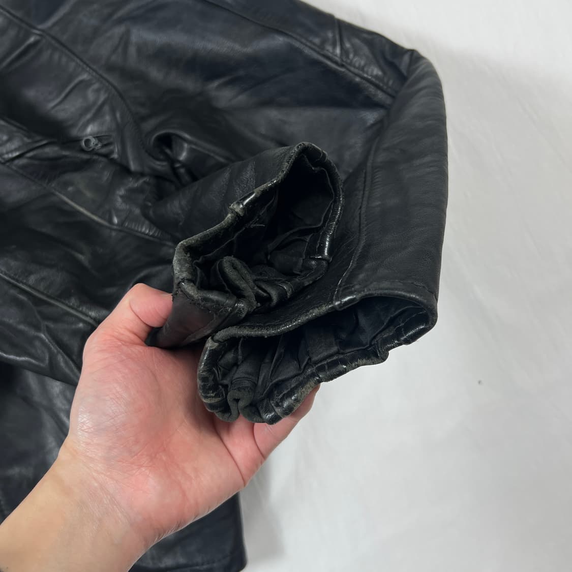 쇼트 schott 싱글 가죽 레더 라이더자켓 상품이미지4