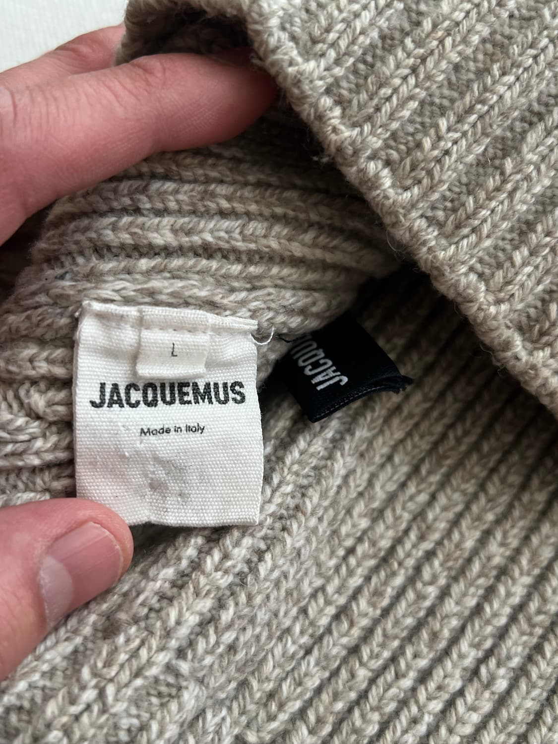 자크뮈스 니트 오트밀 색상 상품이미지5