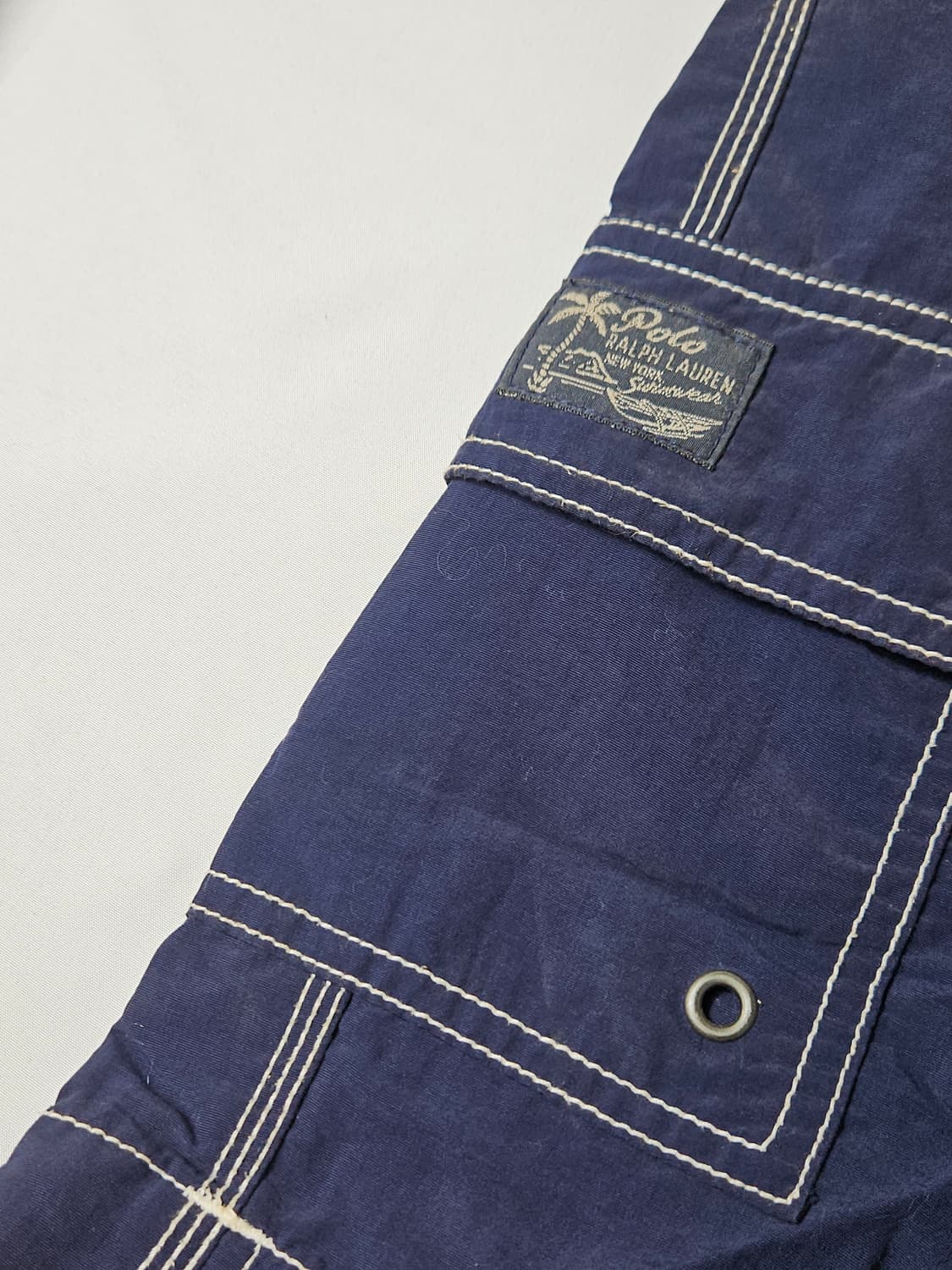 폴로 랄프로렌 정품 나일론 숏팬츠 스윔쇼츠 반바지 솔리드네이비 L 상품이미지3