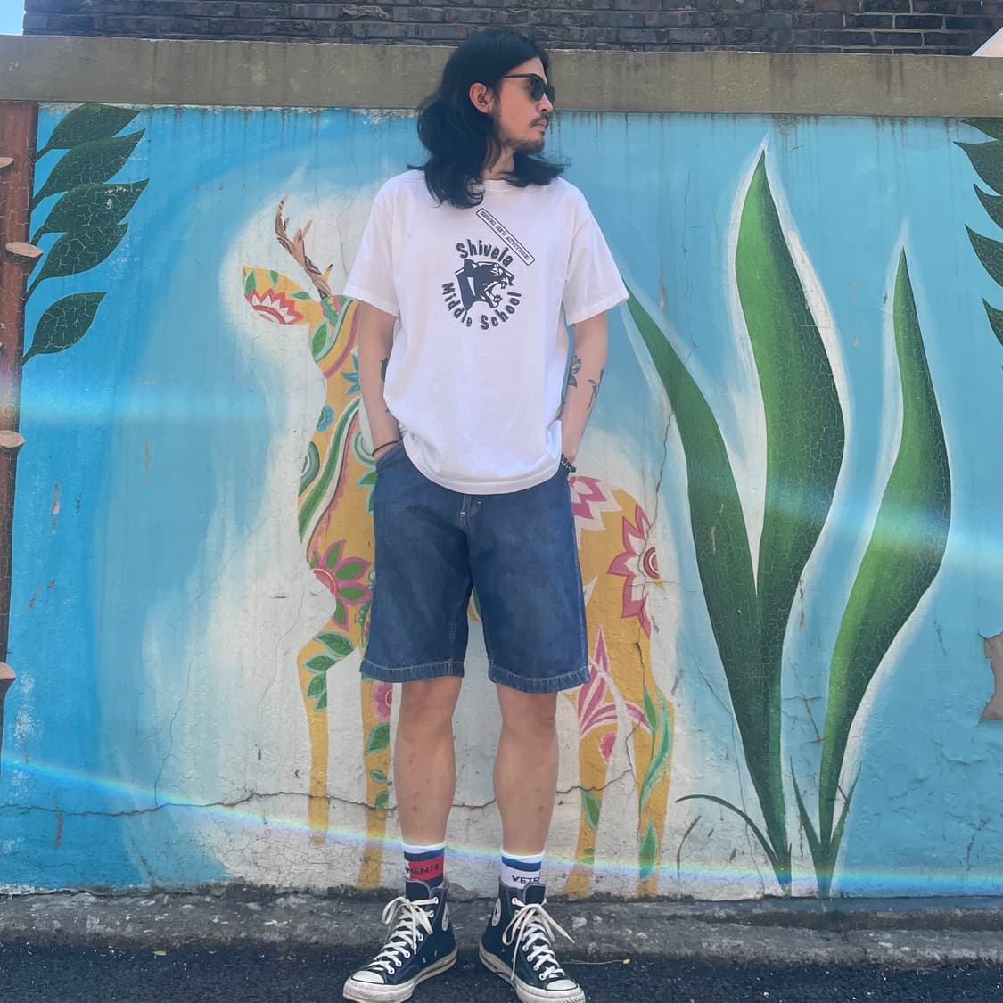 Carhartt denim half pants 상품이미지10