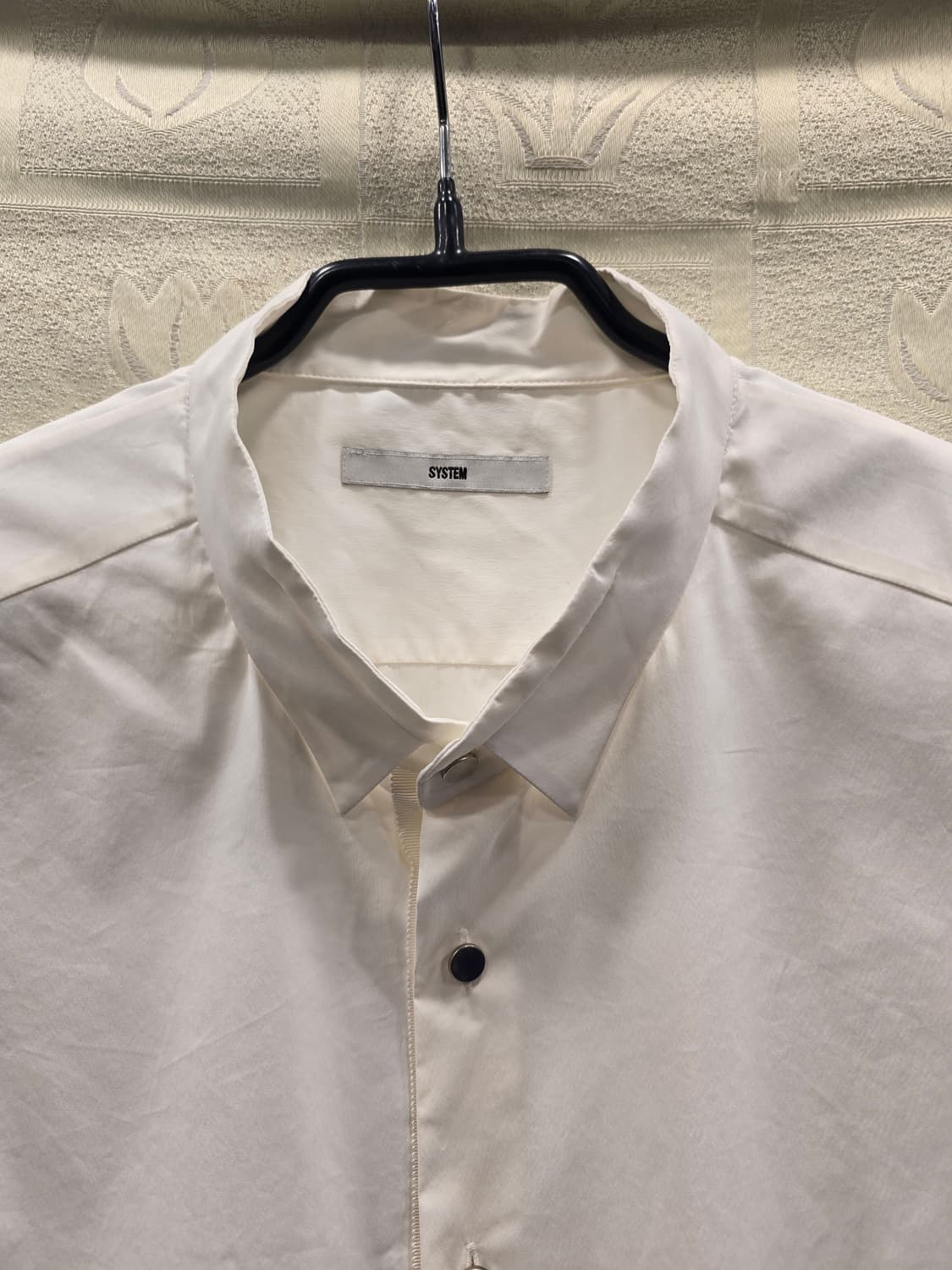 시스템옴므 SYSTEM 남성 화이트 반팔 셔츠 105~110 상품이미지2