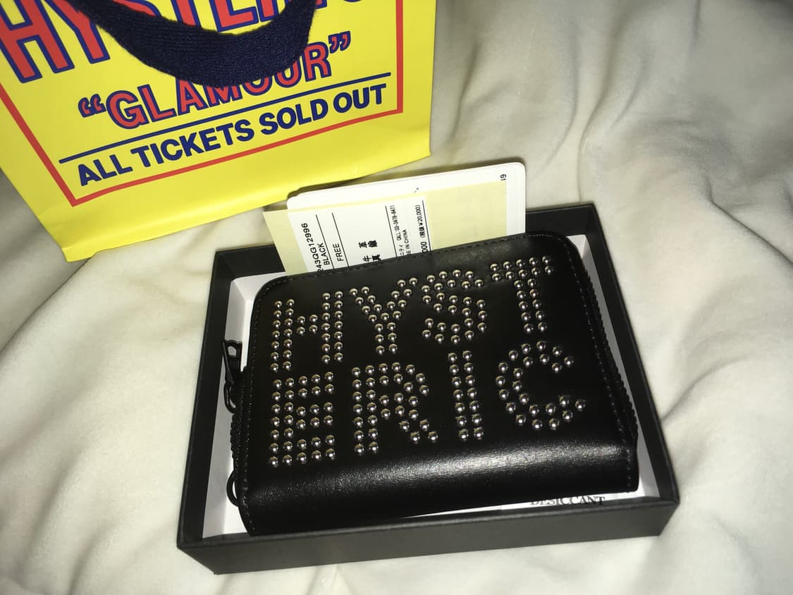 히스테릭 글래머 스터드 라운드 지퍼 지갑 상품이미지1