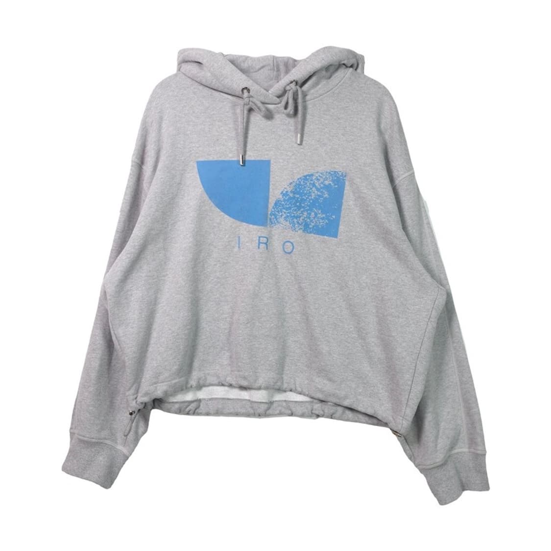IRO 이로 파리 로고 프린팅 크롭 후드티 그레이 M 상품이미지1