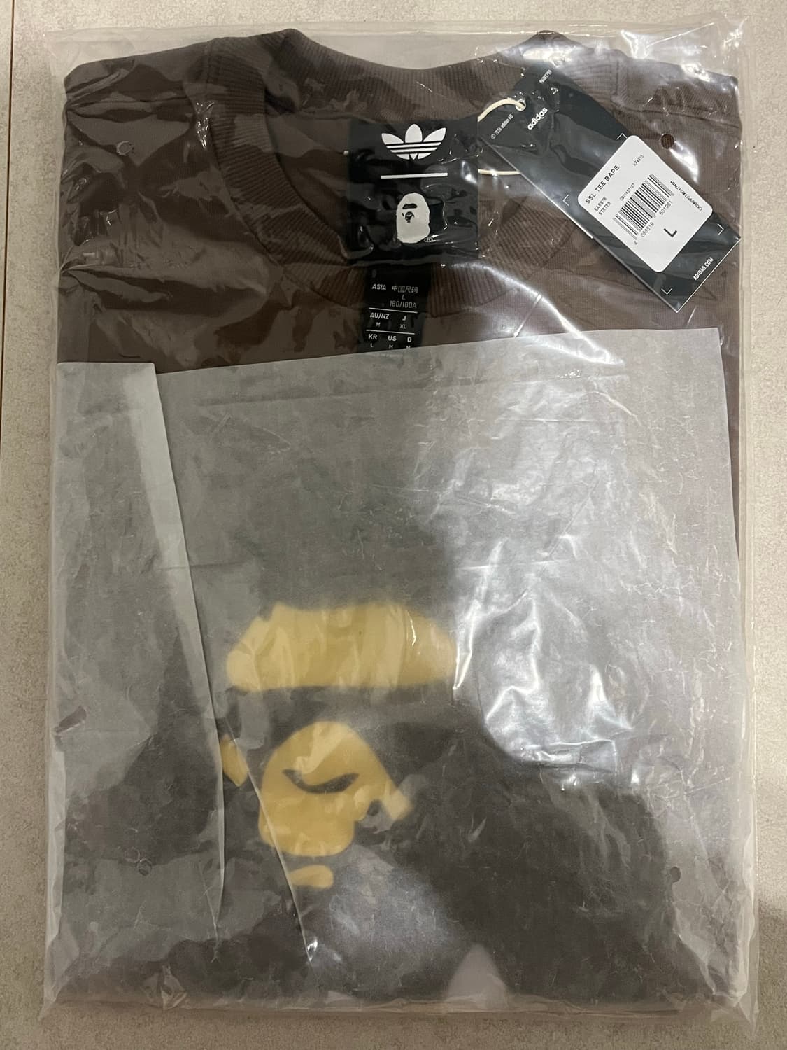 아디다스 x 베이프 반팔 티셔츠 사이즈 L 새상품 상품이미지2