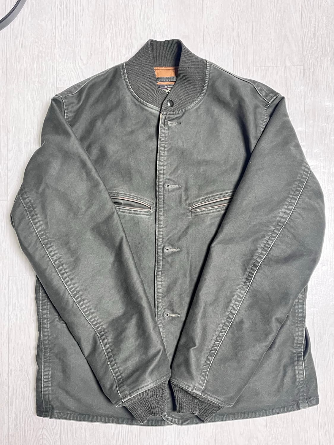 더블알엘 RRL 래더 트림 코튼 보머 자켓 [M] 상품이미지2