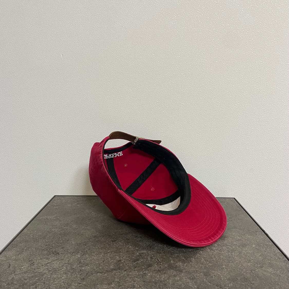 (OS) 슈프림 S로고 볼캡 모자 워시드 레드 상품이미지7