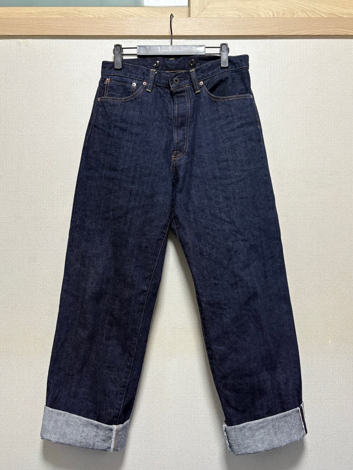 (32)블랙사인 BS 와이드핏 셀비지 데님팬츠 상품이미지1