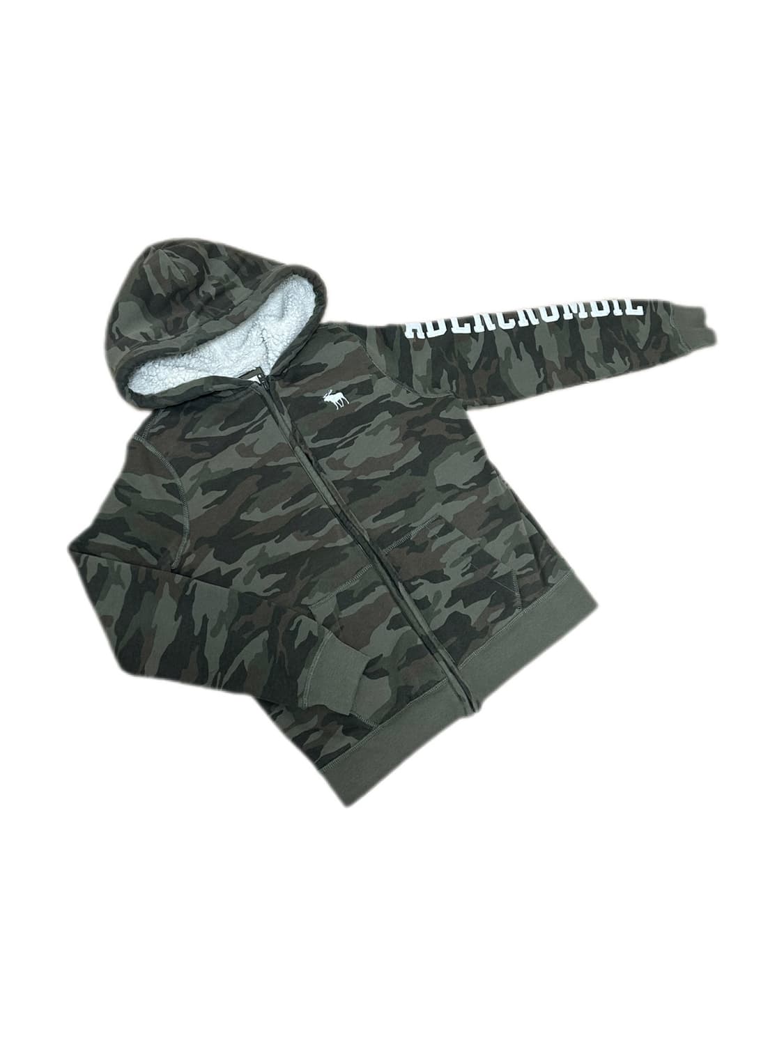 아베크롬비 카모 쉐르파 후드집업 상품이미지2