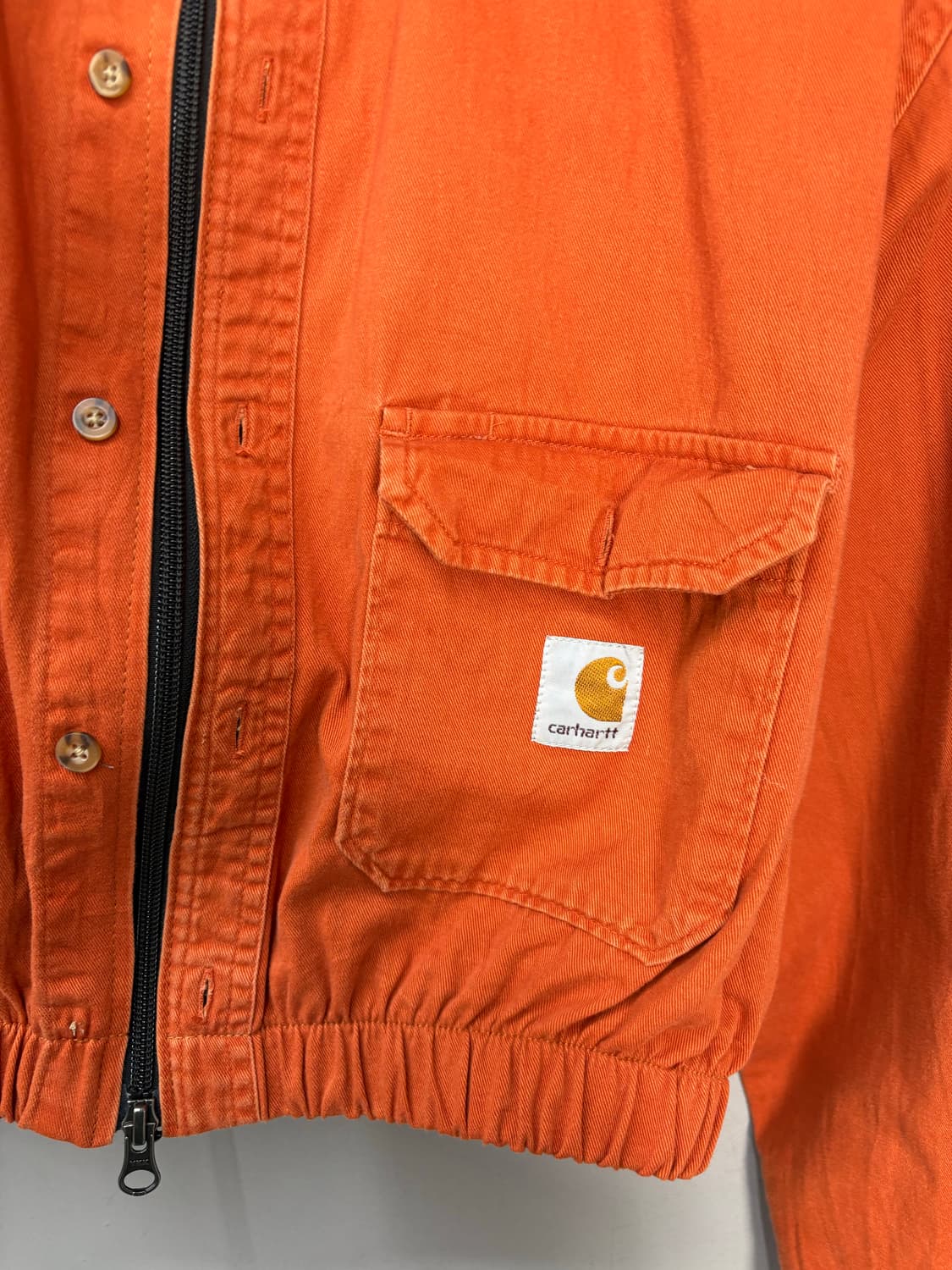칼하트 커스텀 투웨이 오렌지 크롭 자켓 A2839 상품이미지3