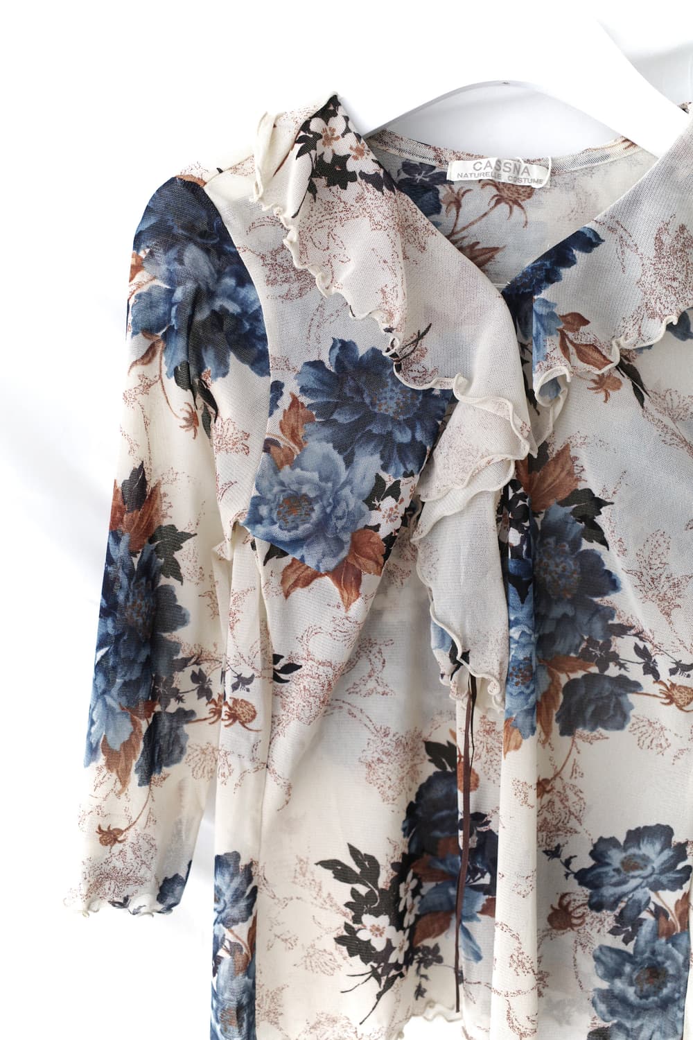 frill flower see-through T 상품이미지3