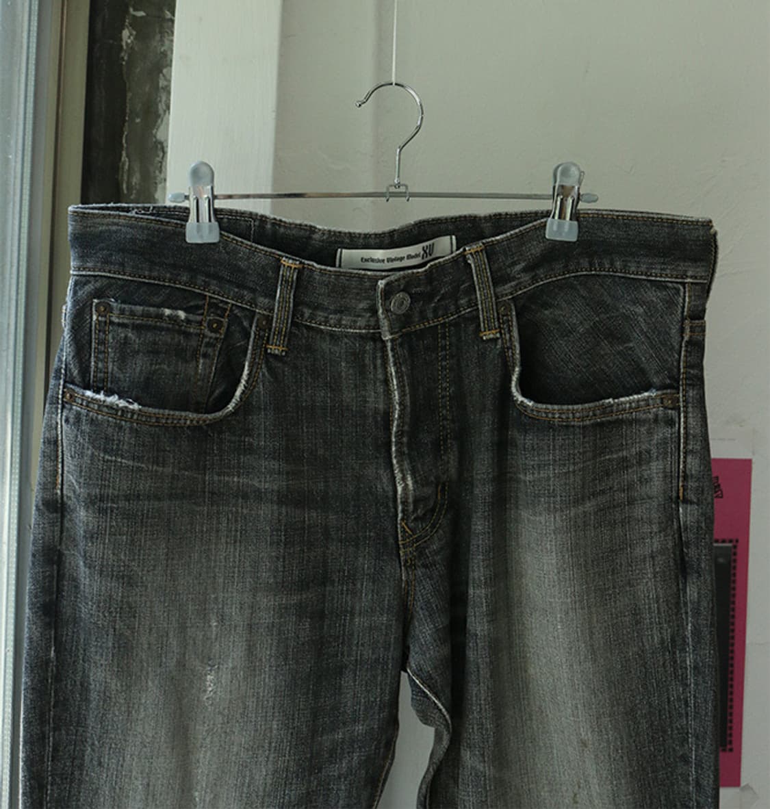 에드윈XV 블랙 부츠컷 데님 팬츠 상품이미지5