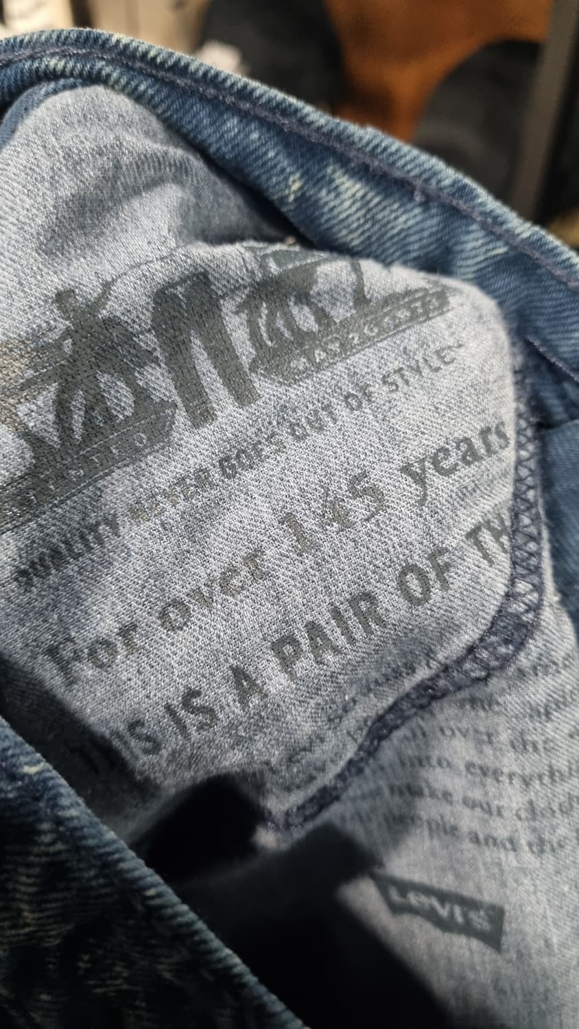 리바이스512 페인팅 청바지 32(허리단면41) 기장104 새거입니다 상품이미지5