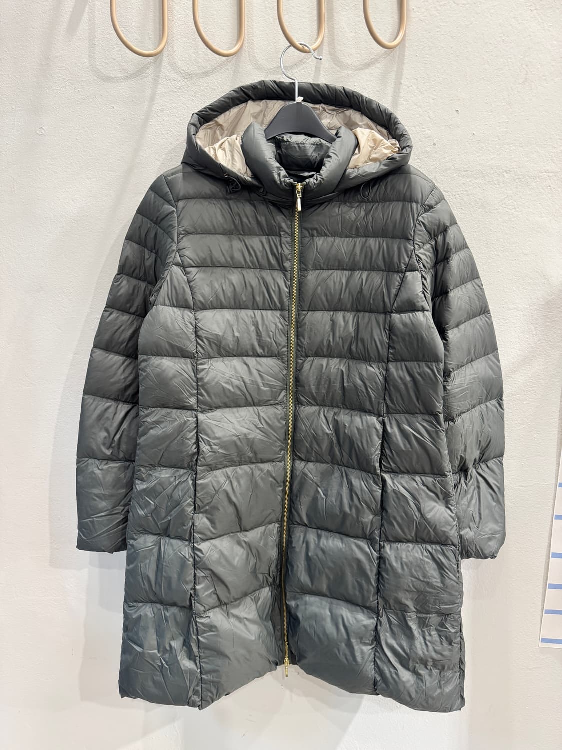 japan vintage 후드 롱 슬림다운 상품이미지1