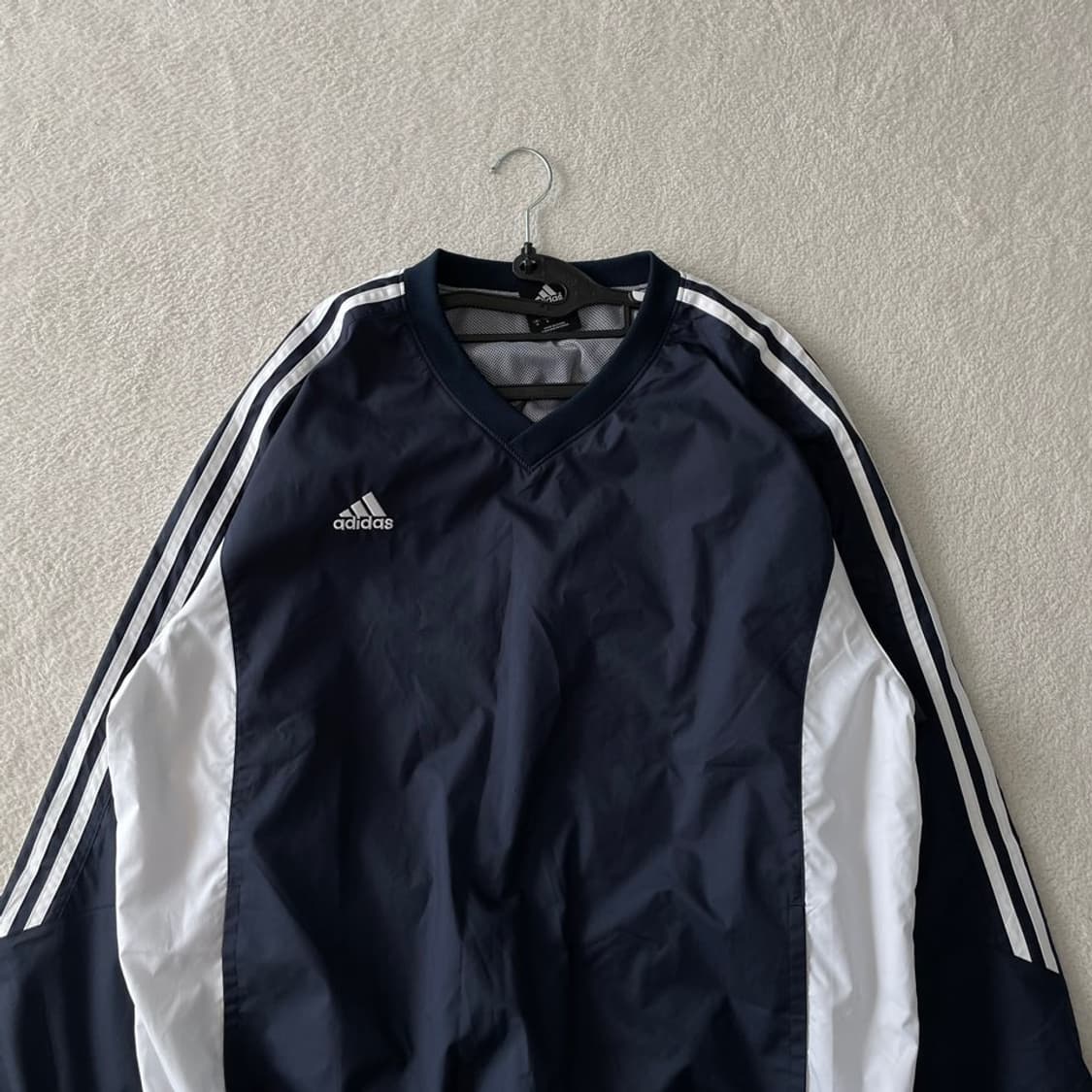 L 아디다스 웜업 바람막이 네이비 올드스쿨 100 상품이미지2