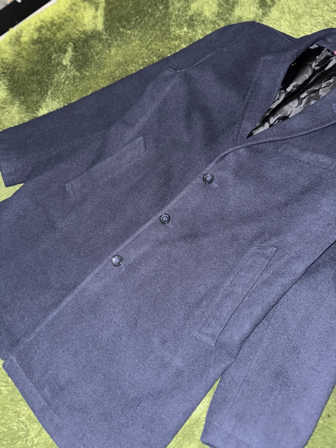 [M] BEAMS HEART 빔즈 하트 쓰리버튼 하프 코트 블레이저 상품이미지3