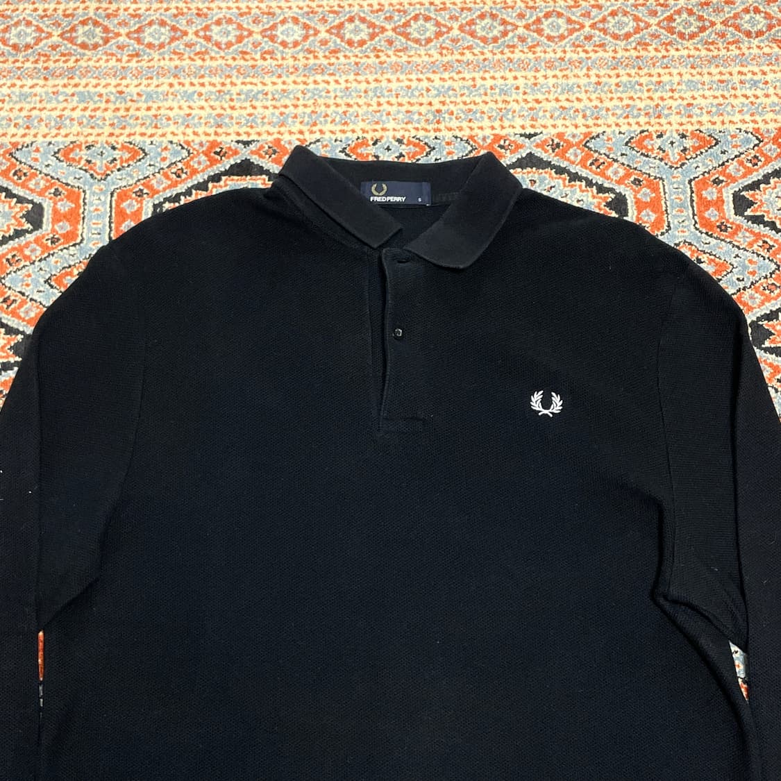 프레디페리 블랙 긴팔 카라티셔츠 남성S 상품이미지2