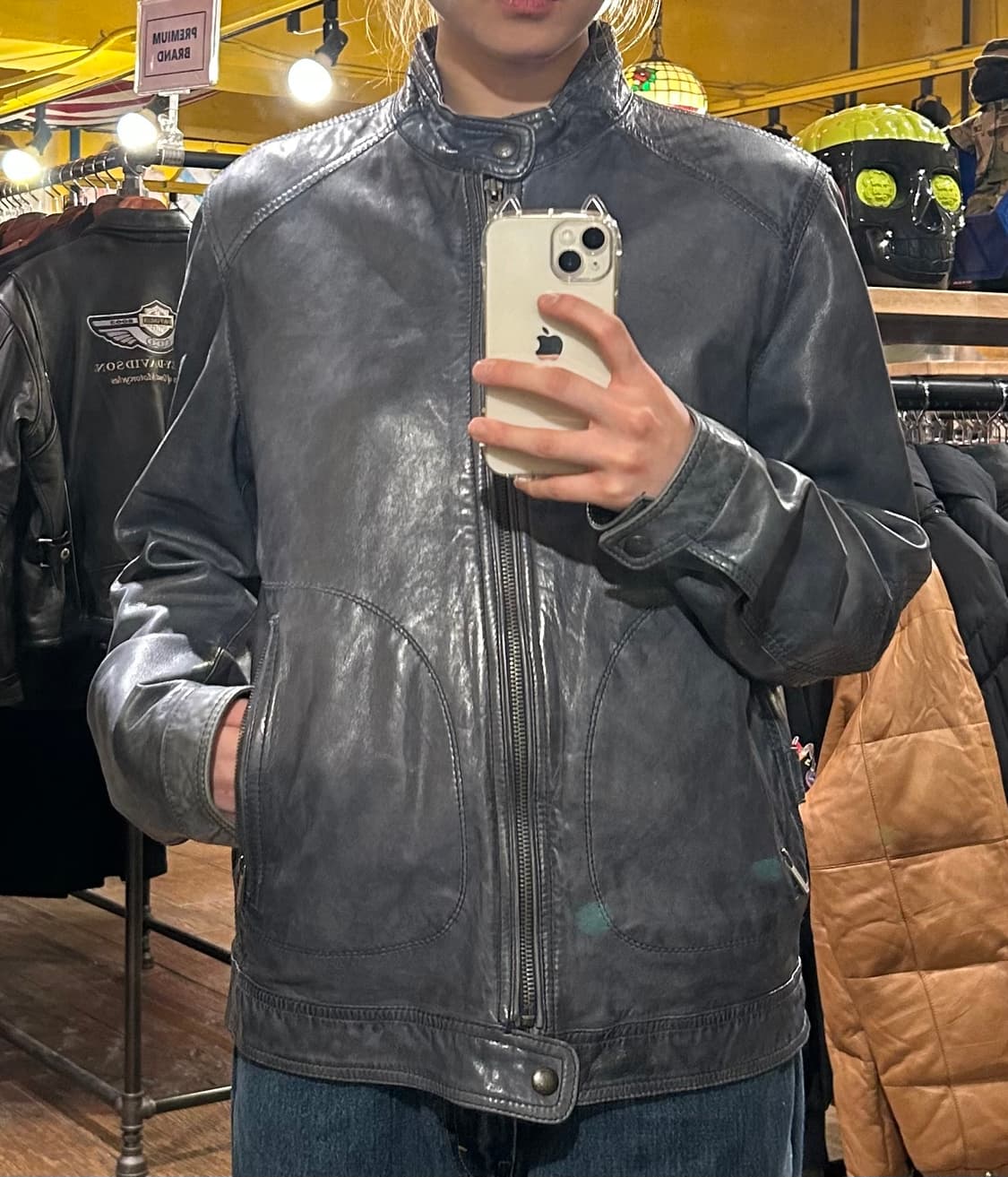 [HI] massimodutti 마시모두띠 레더자켓 상품이미지2