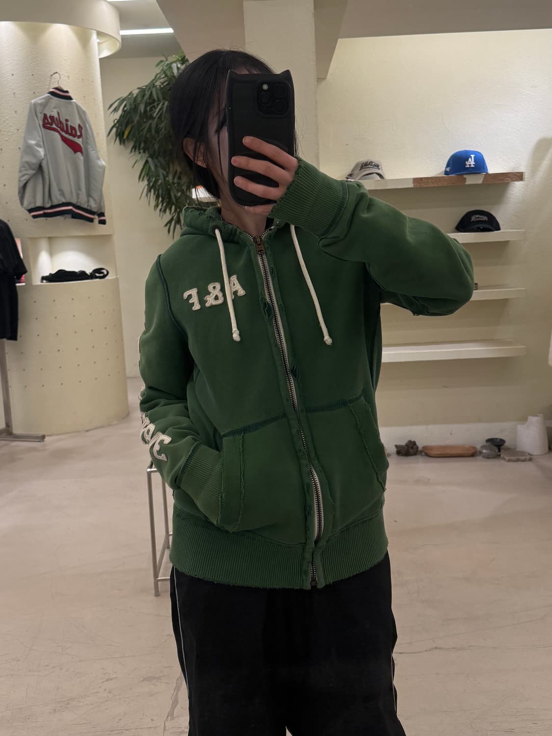 아베크롬비 y2k 디스트로이드 디테일 빈티지 후드 집업 U73 상품이미지1