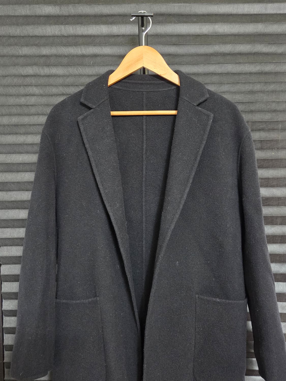 (정품) [비이커] 울 캐시미어 미니멀 핸드메이드 롱 코트 | 00096 상품이미지2