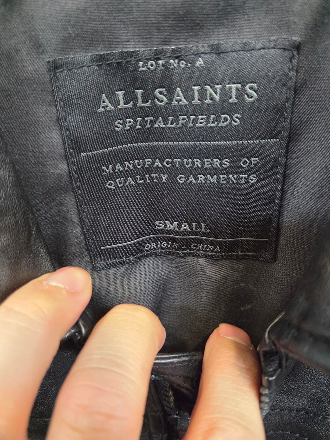 올세인츠 투웨이 견장 레더 가죽자켓 s 상품이미지3