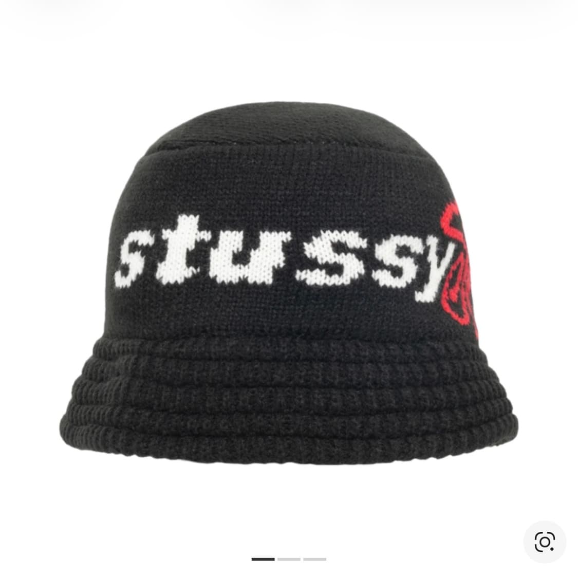 스투시 스포츠 니트 버킷햇 블랙 S/M 상품이미지1