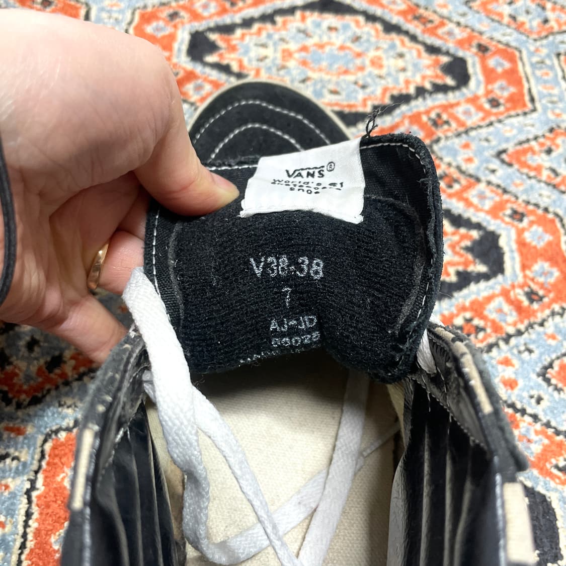 반스 올드스쿨 블랙 하이탑 사이즈7 상품이미지5