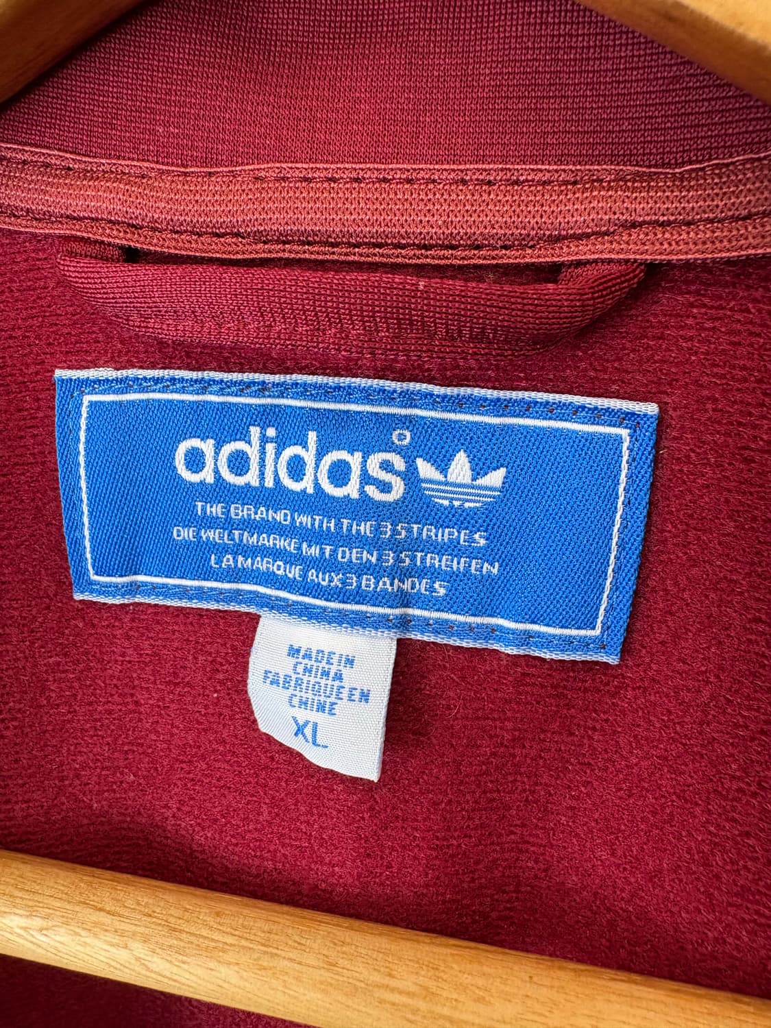 아디다스 파이어버드 버건디 트랙탑 져지 상품이미지7