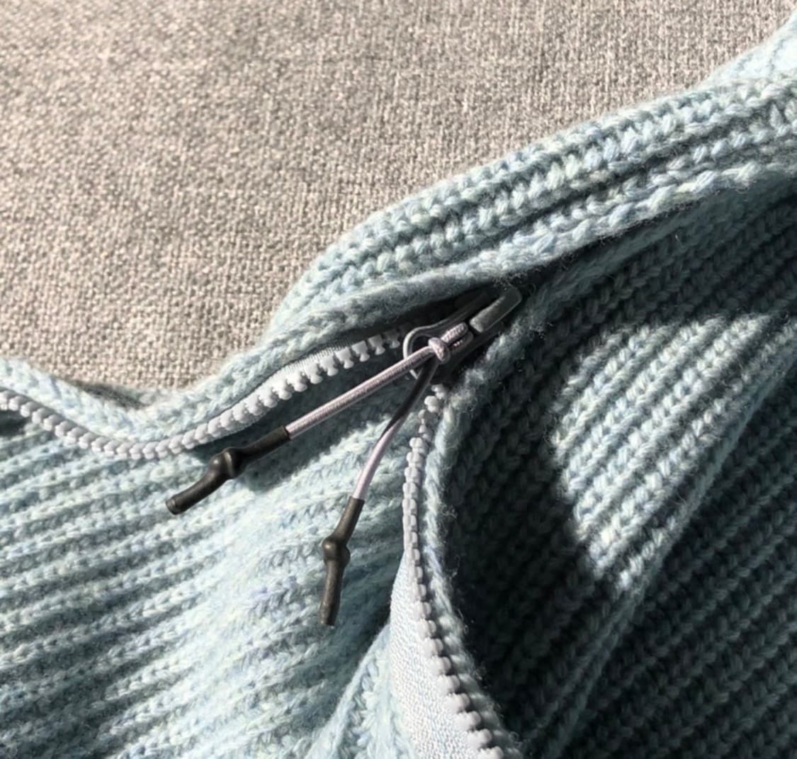 언어펙티드 오버사이즈 크루넥 니트 민트멜란지 상품이미지3