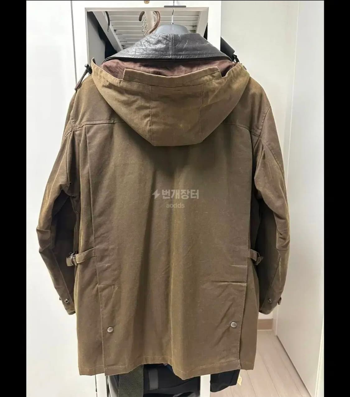 카카두 가죽카라 왁스자켓 바버자켓(S, 실사이즈 105) 상품이미지2