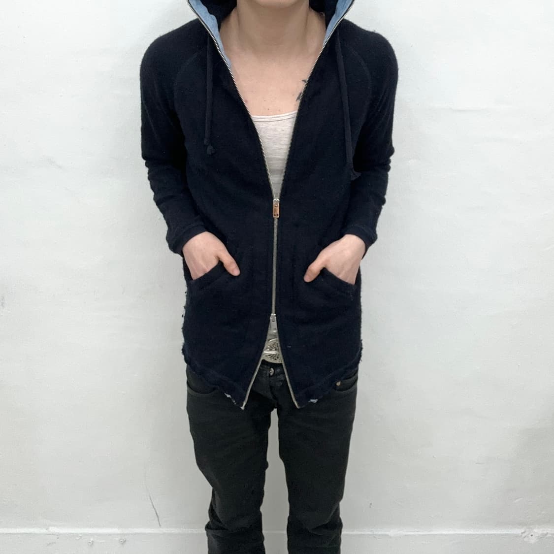 Diesel navy hood zip 상품이미지2