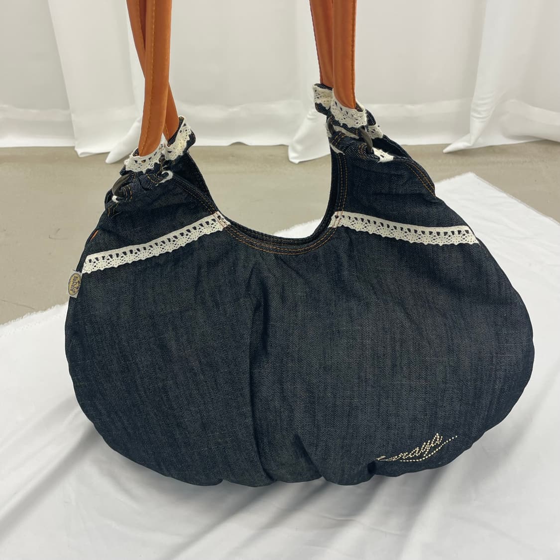 denim shirring lace bag 상품이미지4