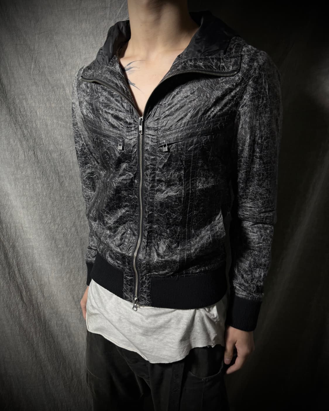 JACKROSE Crinkle Hooded Jacket  상품이미지1