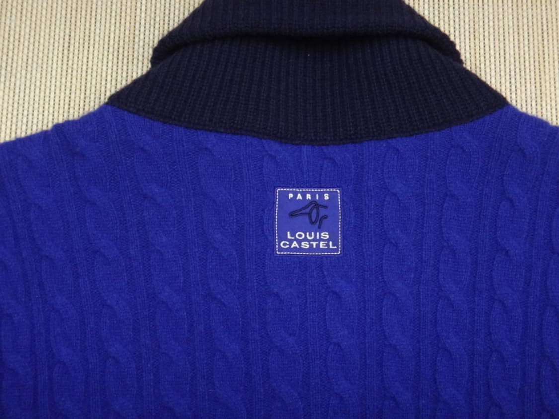 (100) 루이까스텔 숄카라 꽈배기 니트 방풍 가디건 상품이미지6