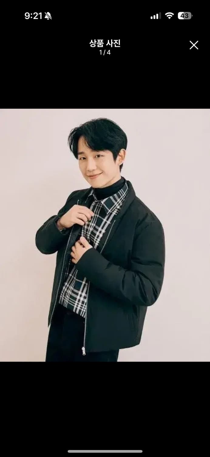 앤드지 플란넬 체크 서츠 블랙 100 상품이미지1