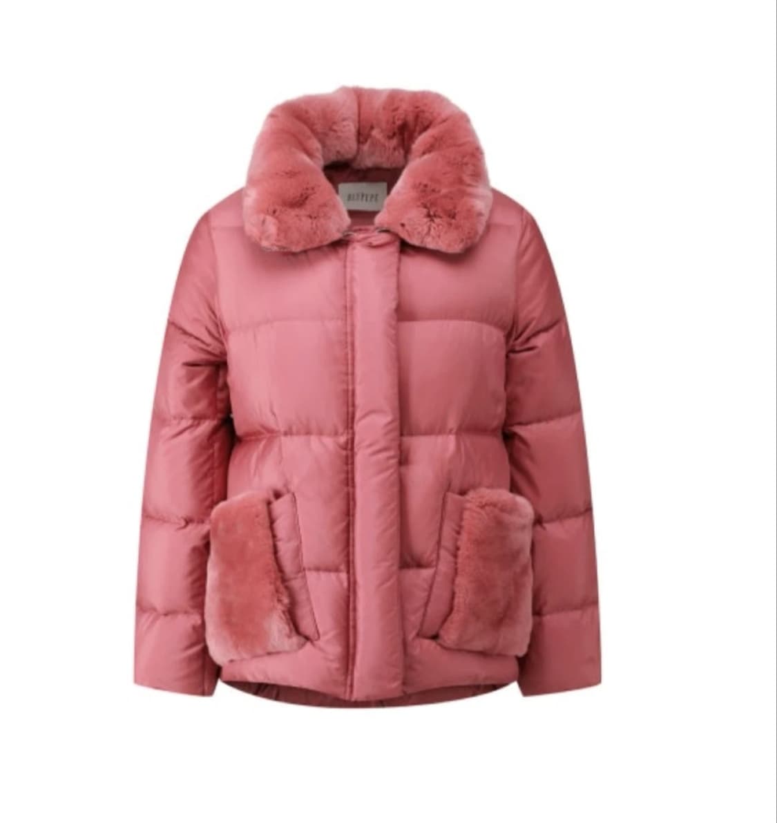 블루페페 서하얀 착용 구스다운 하프 패딩 55 상품이미지1