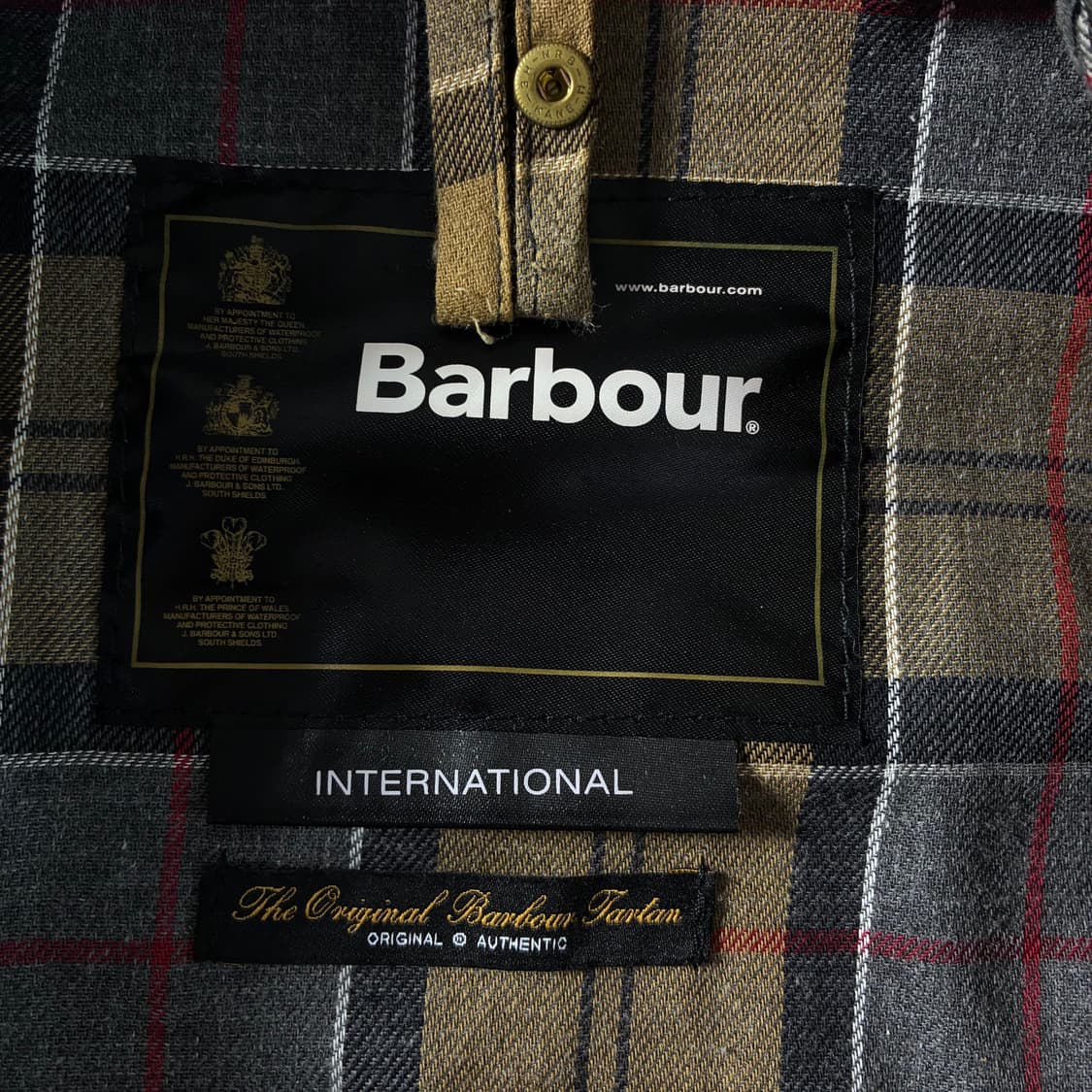 Barbour  바버 인터내셔널 블랙 벨티드 왁스 자켓  상품이미지6