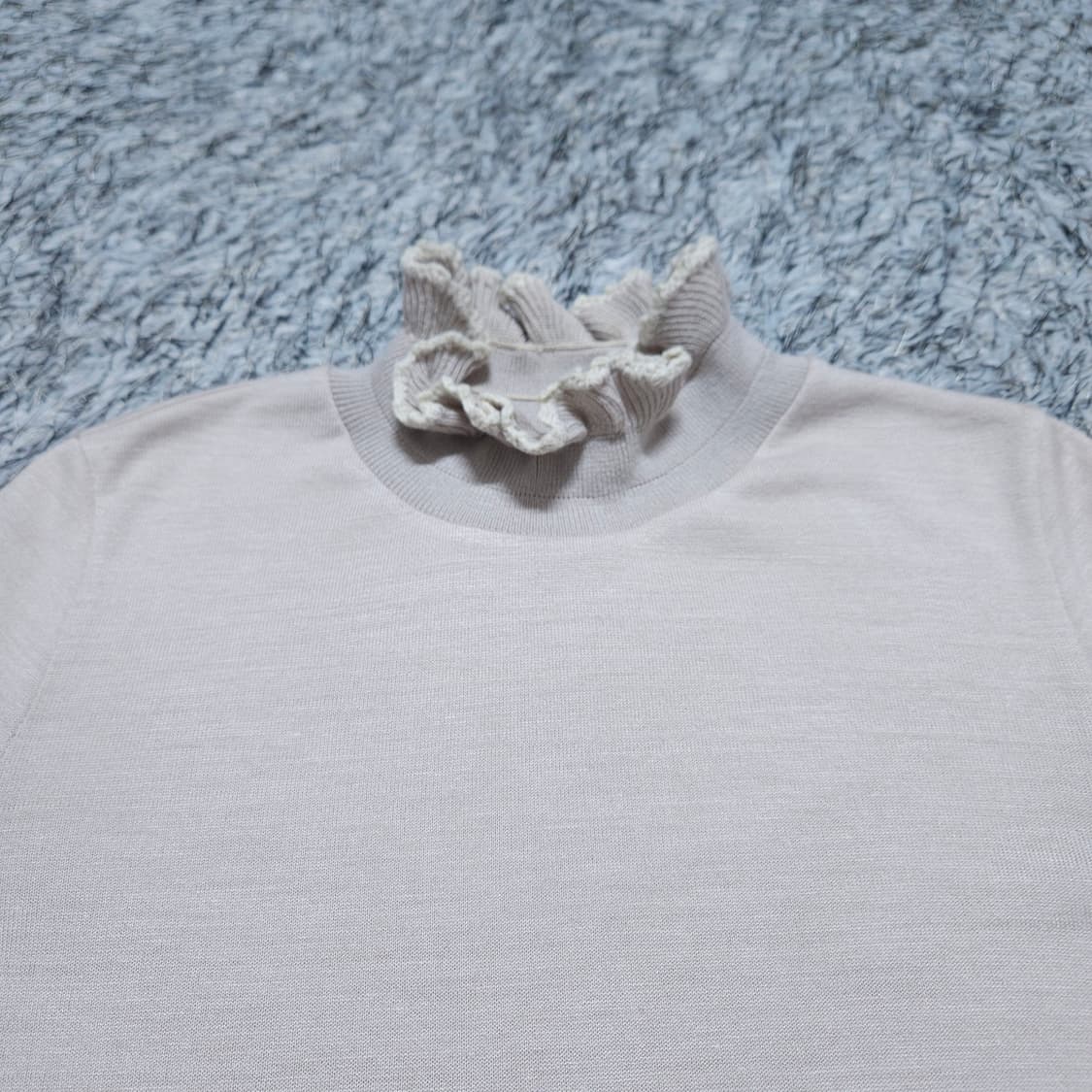 SJSJ) 85(free) 소매 넥 셔링니트(레이온,폴리) / 왕눈이샵 상품이미지3