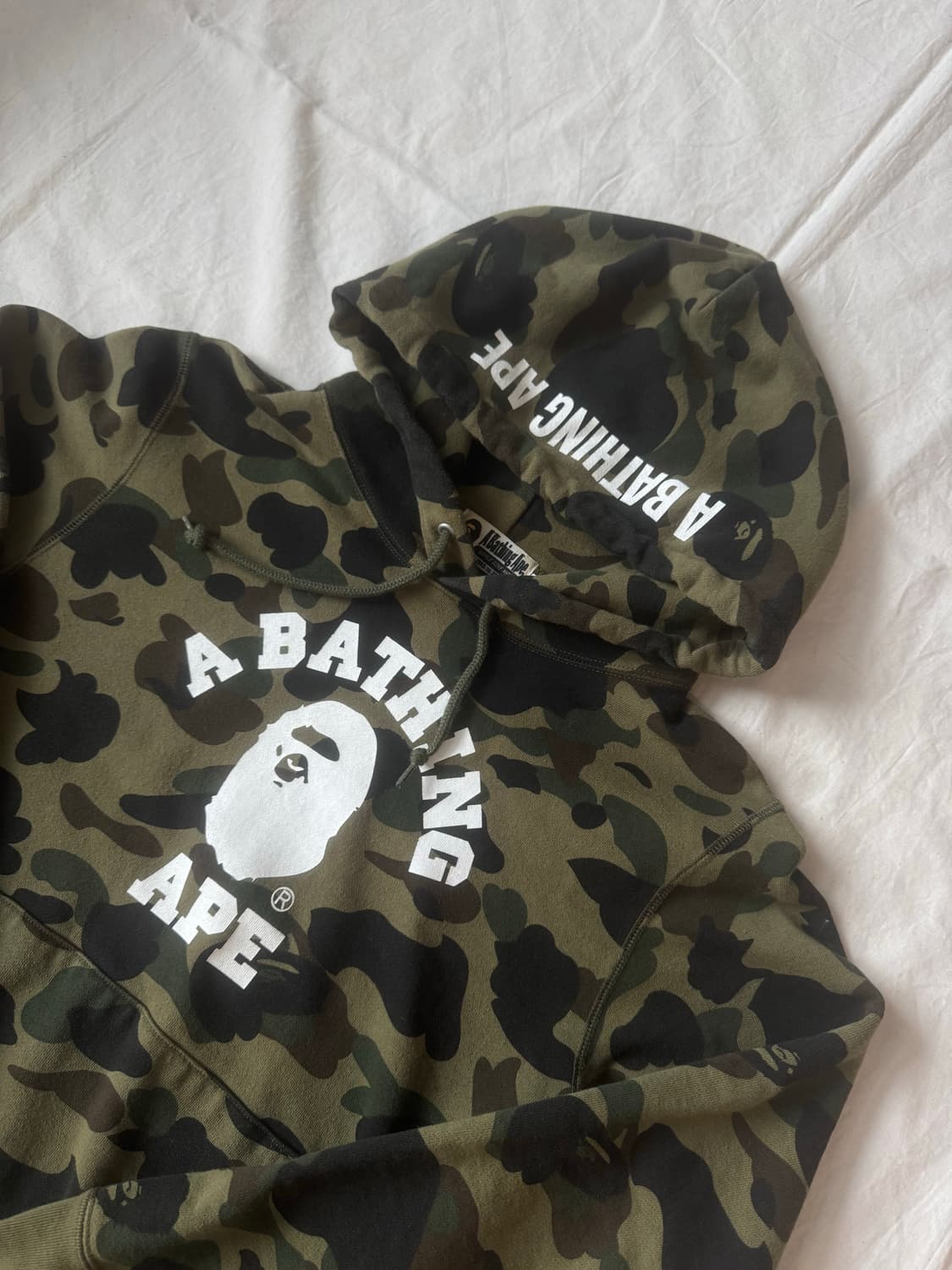 Bape 1st 카모 컬리지 후드 상품이미지2
