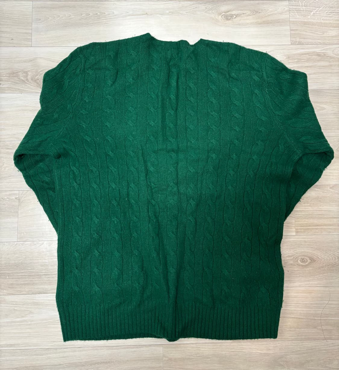 폴로 랄프로렌 캐시미어 울 케이블 니트_L size 상품이미지4