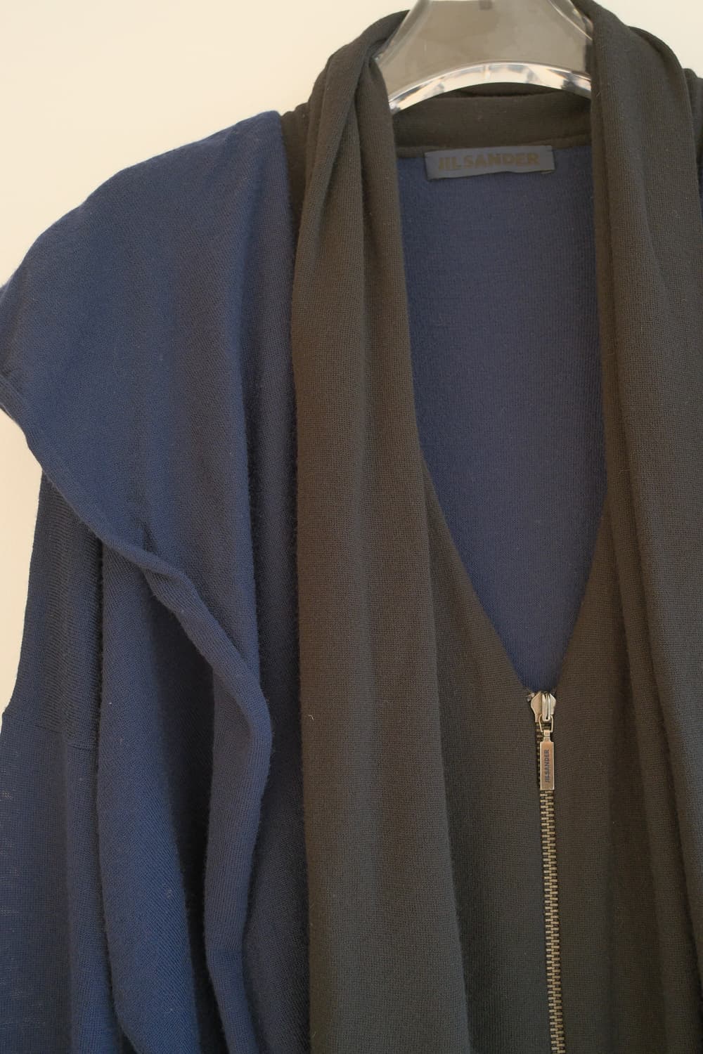 Drape wool hood zip-up 상품이미지7