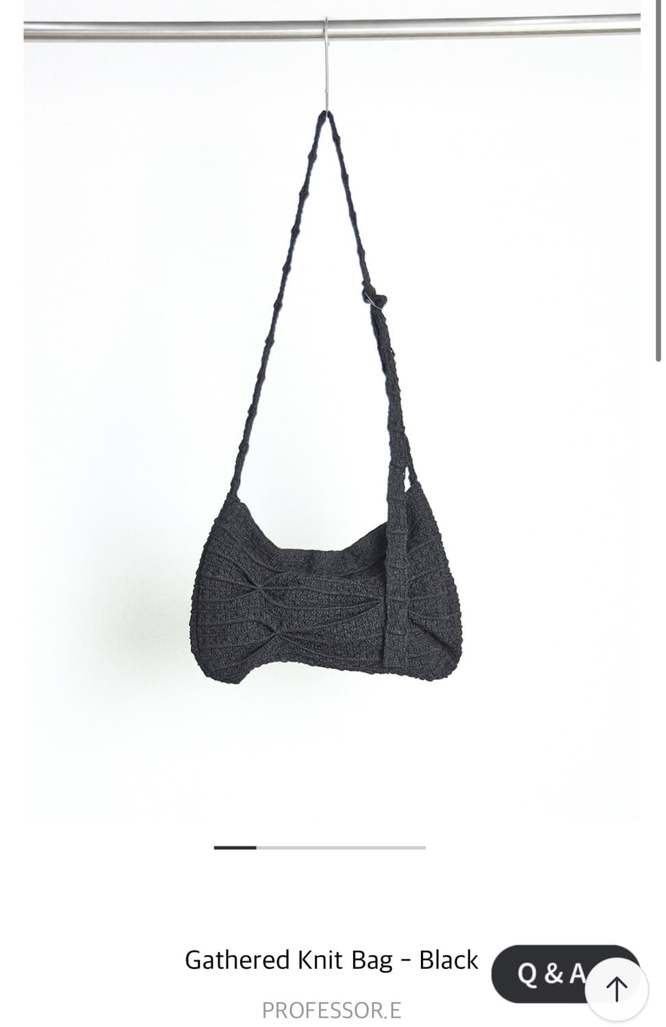 프로페서 이 Gathered Knit Bag Black 상품이미지2