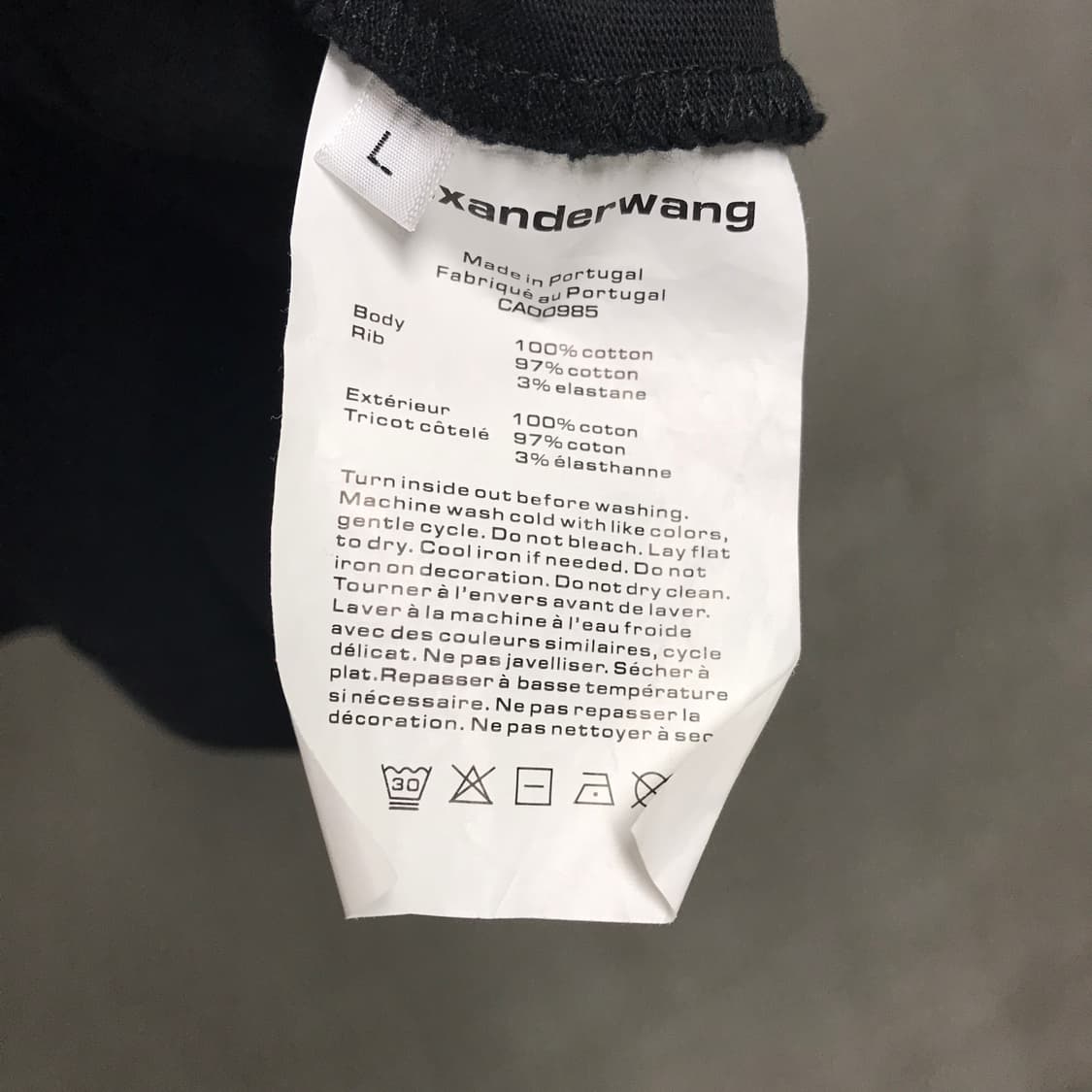 알렉산더왕 반팔 티셔츠 블랙 L 상품이미지6