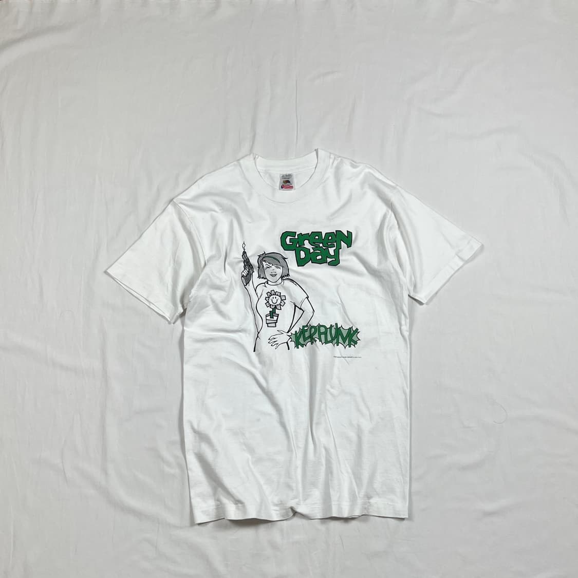 90‘s 92년도 그린데이 green day 밴드 반팔티 상품이미지1