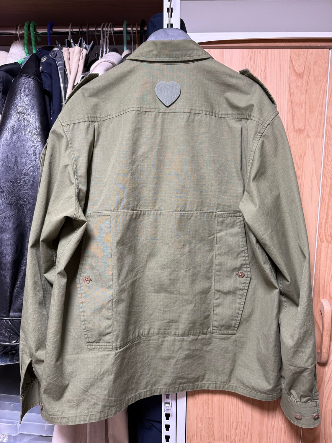 휴먼메이드 카메라맨 셔츠 올리브그린 M 상품이미지3