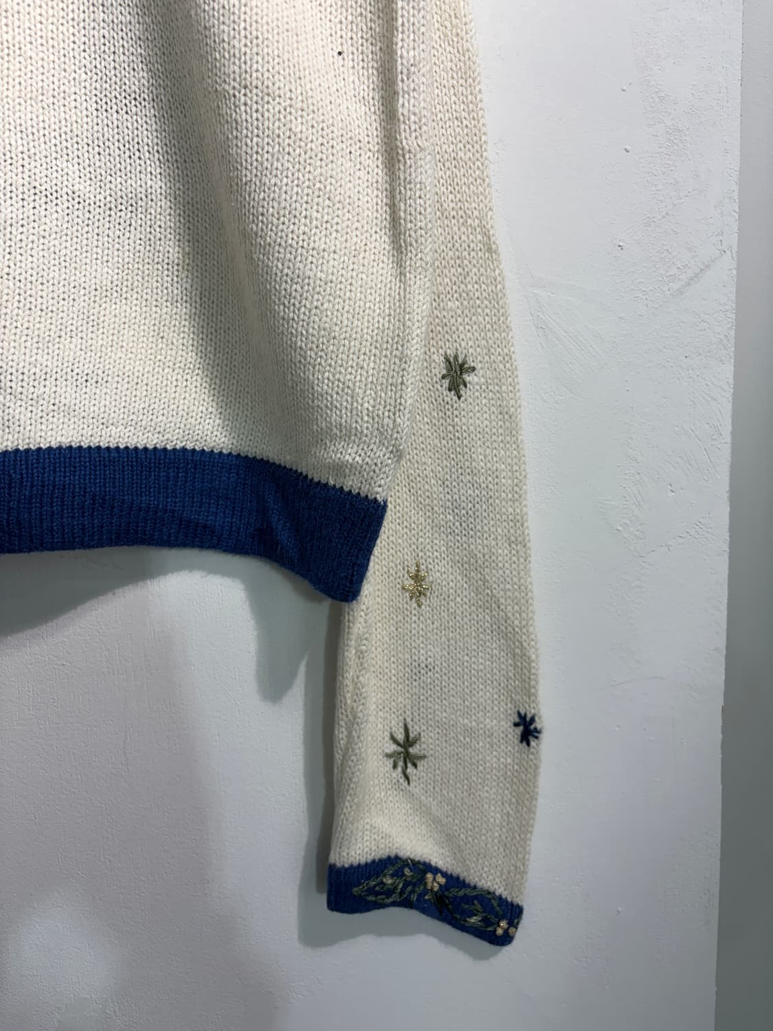 U.S.A. 크리스마스 어글리니트 라미&코튼 가디건 L 상품이미지9