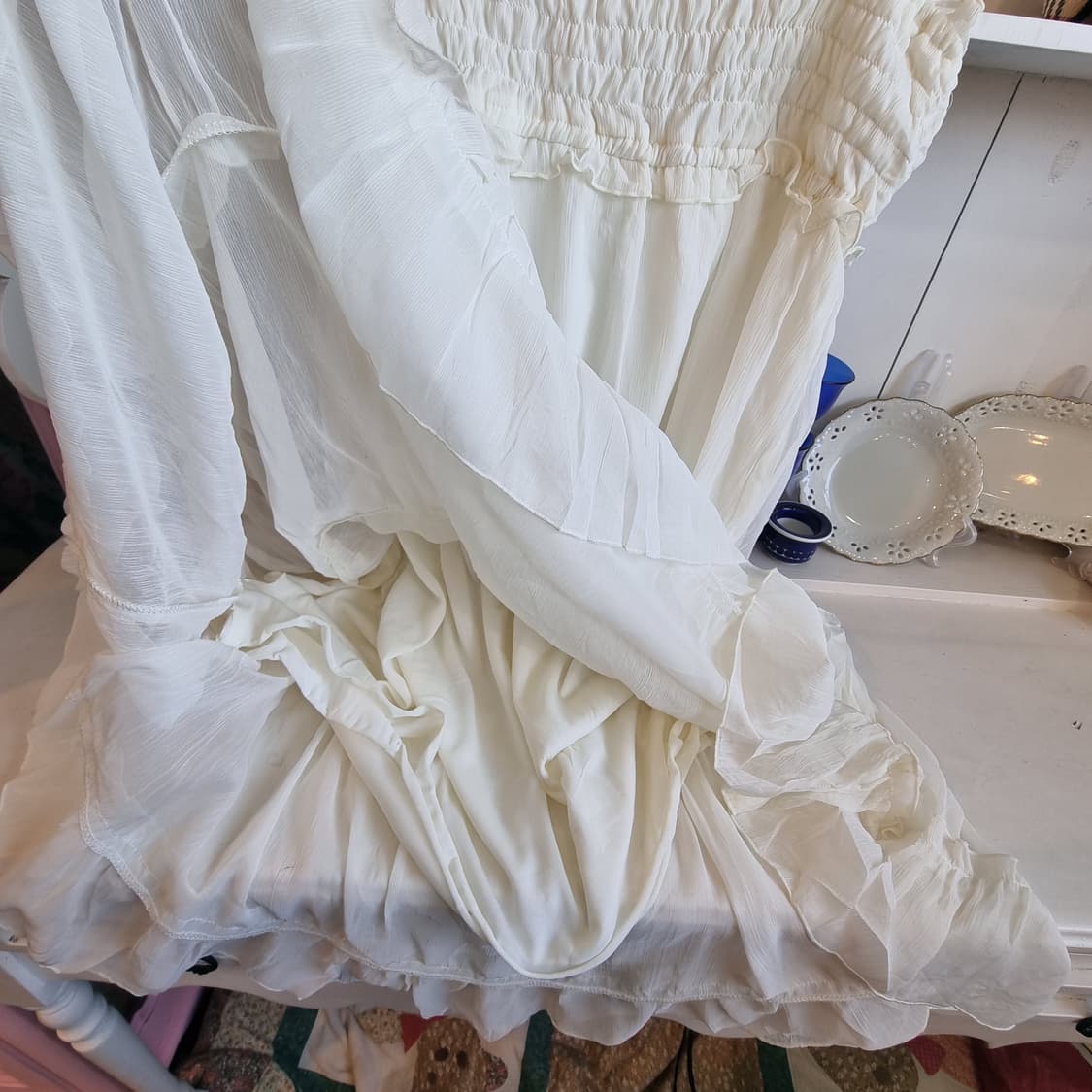 쉬폰 캉캉 끈원피스 상품이미지6