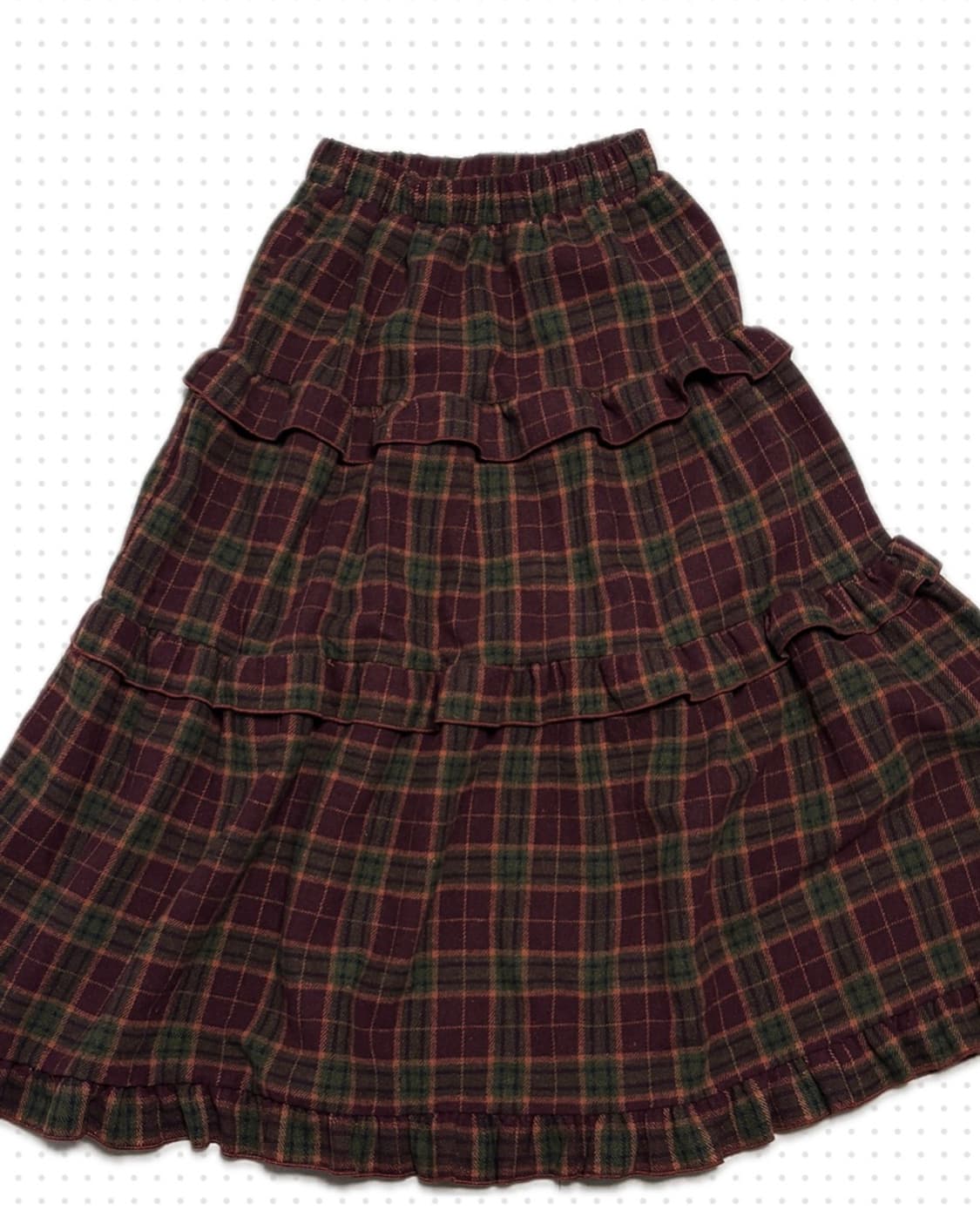 빈티지 모리걸 프릴 롱스커트 상품이미지2