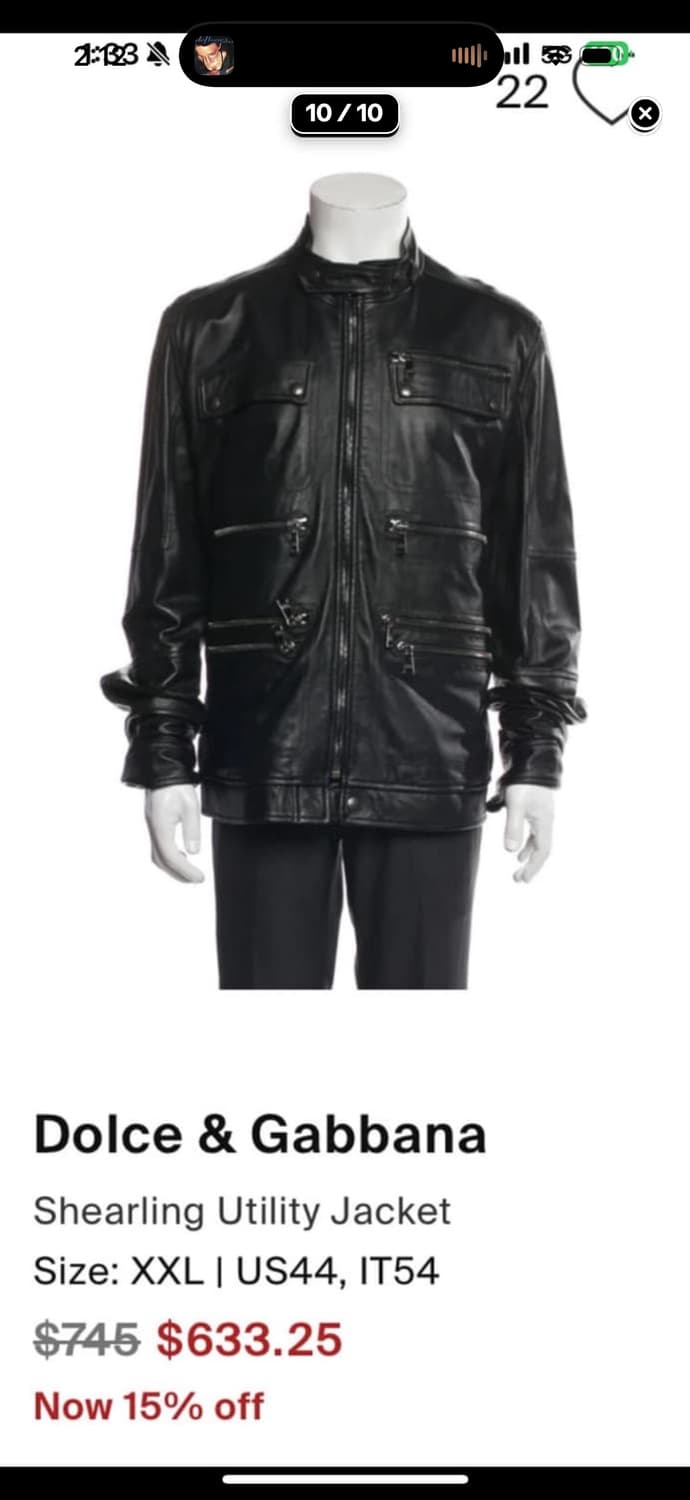 Dolce & Gabbana multi zip leather jacket 상품이미지8