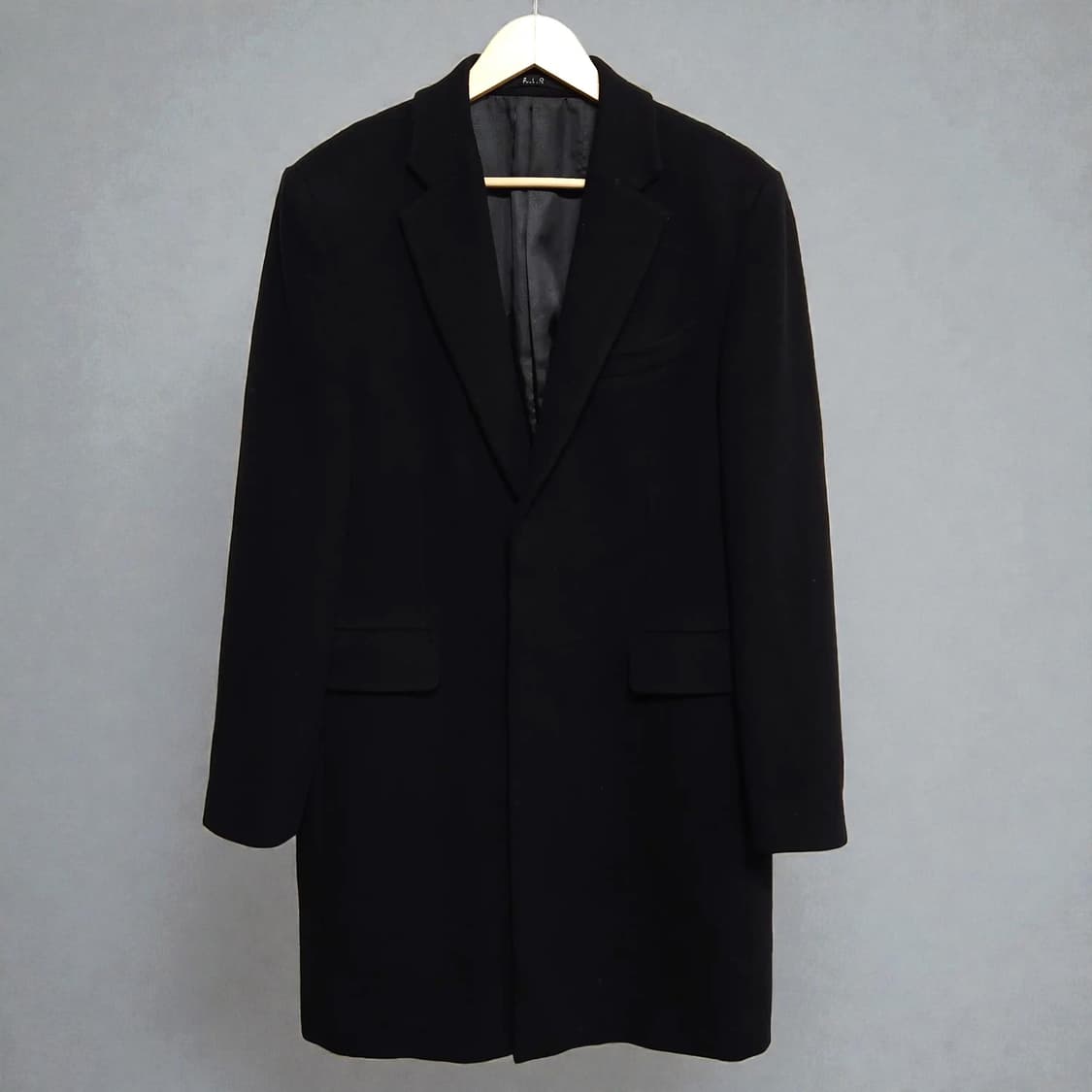 100~105)지오송지오 캐시미어 코트 블랙 상품이미지1